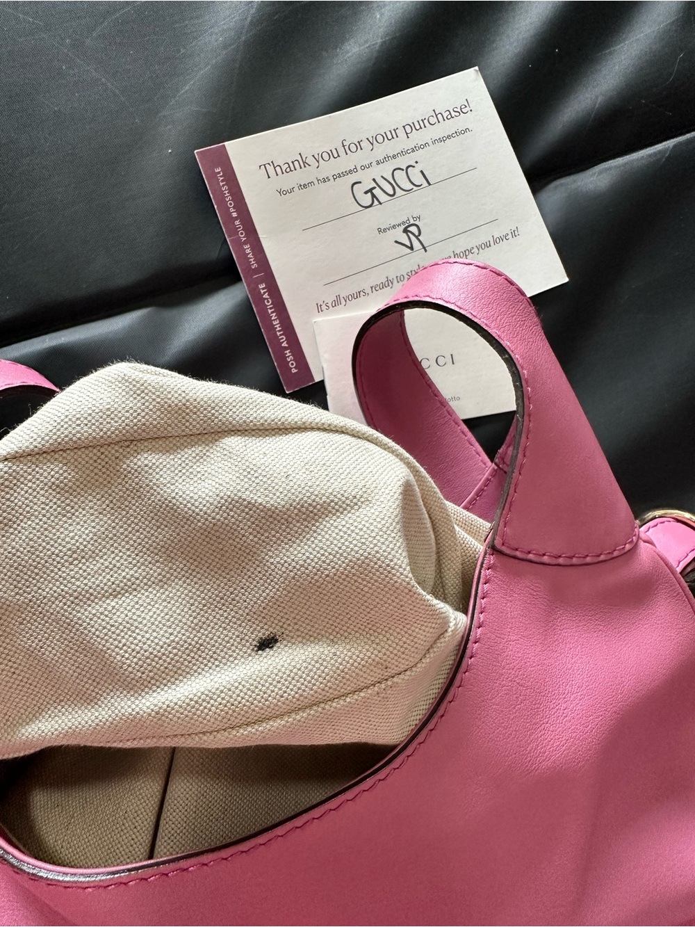 GUCCI Jackie Medium Hobo Bag - Wild Rose Leather - Pristine - Picture 14 of 14